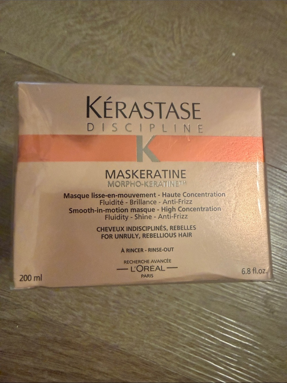 Kérastase Discipline Maskeratine Hair Mask - Peach and Gold Packaging